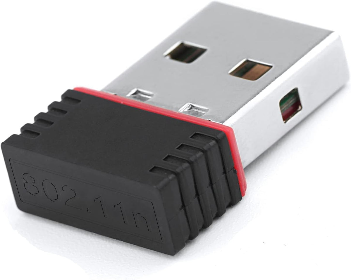 محول واي فاي USB بسرعة 150 ميجابت في الثانية بطاقة شبكة لاسلكية لأجهزة الكمبيوتر المكتبية واللاب توب يدعم ويندوز 10 و8 و7 ماك أو إس راسبيري Pi Pi2 من لوتيكو