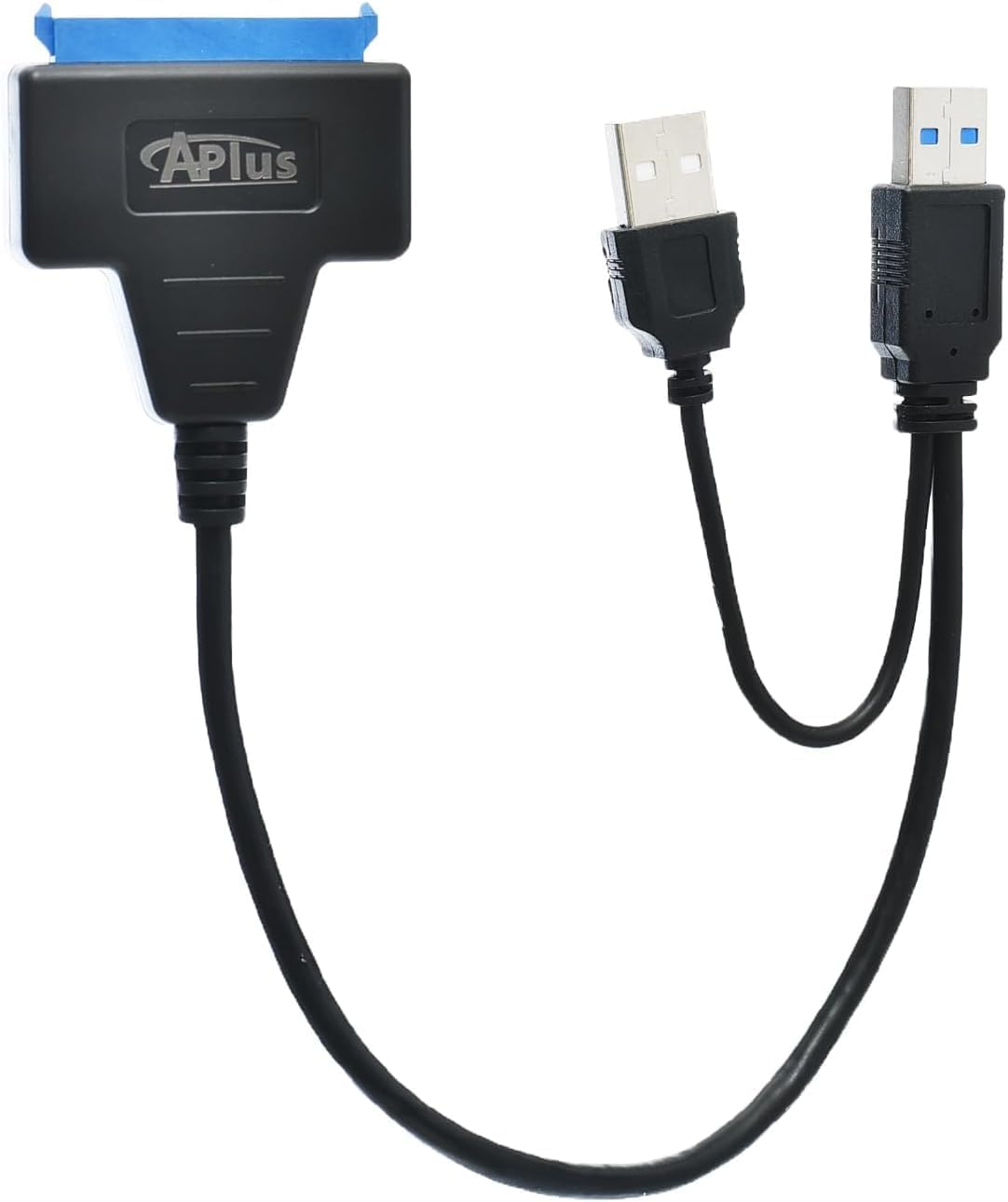 A-بلس محول قرص صلب USB 3.0 الى كابل ساتا، 4 تيرابايت اسود - AB-52S