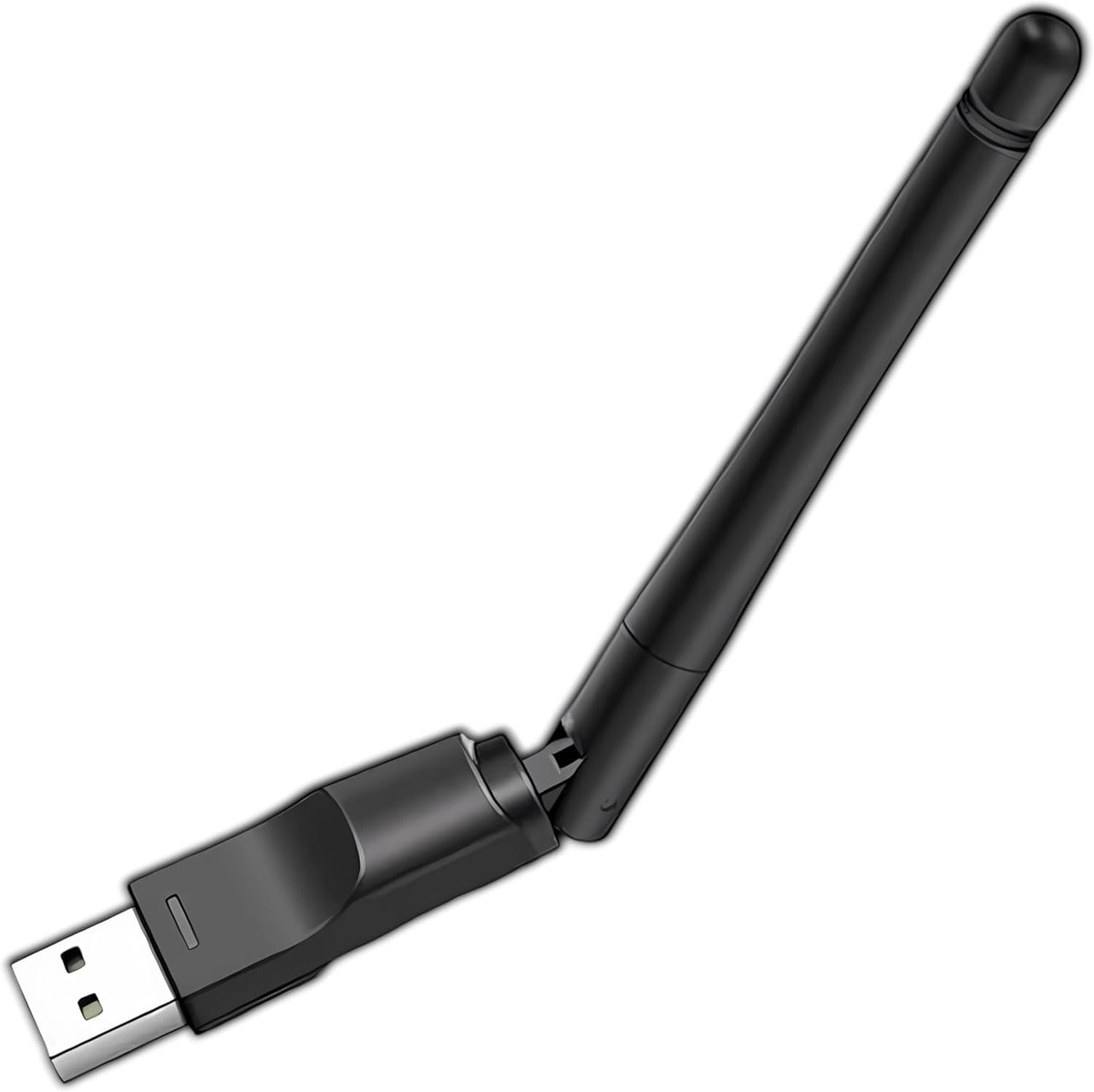 محول واي فاي USB لاسلكي بسرعة 300Mbps، بلون أسود، متوافق مع أجهزة الكمبيوتر المكتبية والمحمولة وراسبيري باي وأجهزة ماج ست بوكس وأنظمة ويندوز وماك وLinux