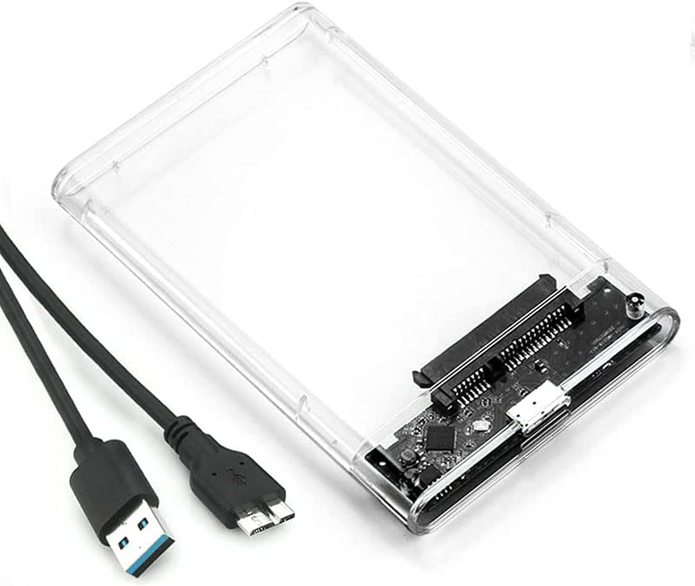 حافظة قرص صلب خارجي 2.5 انش من شولي، خالية من الادوات USB 3.0 الى ساتا SSD HDD لـ 7 ملم و9.5 ملم، حافظة قرص صلب للكمبيوتر المحمول تدعم يو ايه اس بي وتقليم