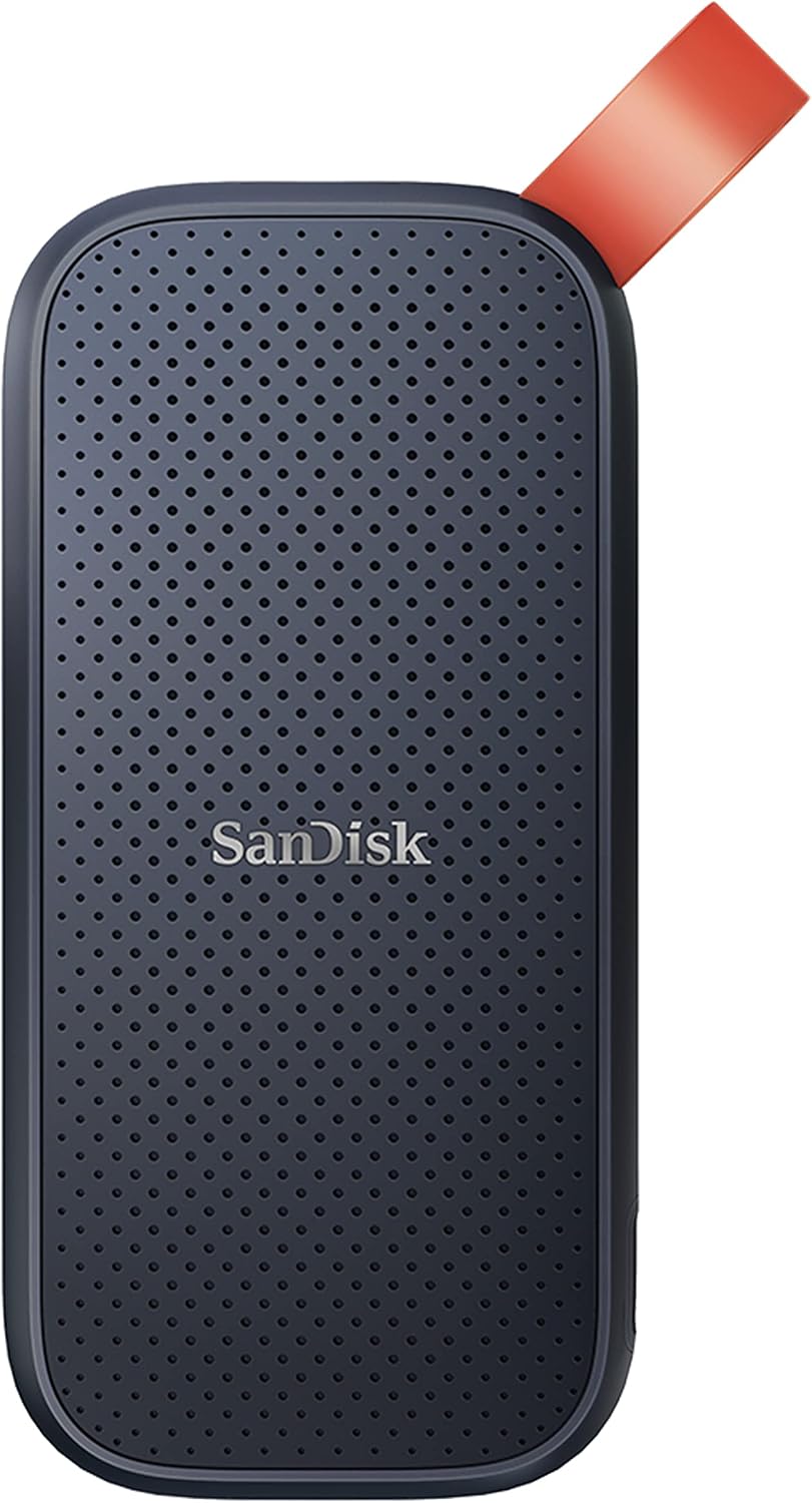 هارد SSD محمول بسعة 1 تيرابايت - حتى 800 ميجابت/ثانية ومنفذ USB-C وUSB 3.2 الجيل الثاني من سانديسك- SDSSDE30-1T00-G26، usb_3.0، محرك الحالة الصلبة
