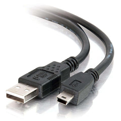 C2G كيبل USB 2.0 ايه الى ميني B بطول 1 متر، مناسب لنقل البيانات وشحن الهواتف الذكية والكاميرات ومشغل MP3 واجهزة المساعد الرقمي الشخصي وغيرها من اجهزة بي