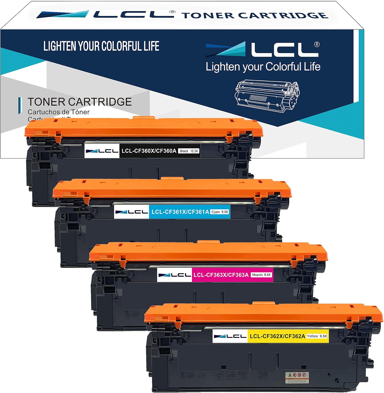 خرطوشة حبر معاد تصنيعها 508X 508A CF360A CF360X CF361X CF362X CF363X لطابعة اتش بي M553 M577 اتش بي كولور M552dn MFP M577Z M577 (4PK KCMY)